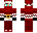 santa with blue eyes