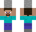 steve with a stone block
