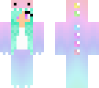 teal dino girl