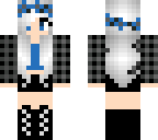 blue flower girl