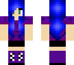 blue haired chick