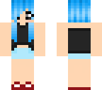blue haired girl
