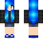 blue haired girl