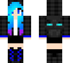 cute blue ender girl