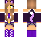 cute purple cat girl