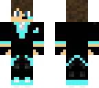 cyan tux with mic