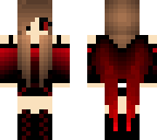 dark red eyed girl with wings