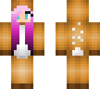 fixed reindeer girl with pink hair