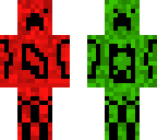 half red half green