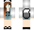 kawaii wolf overalls