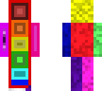 rainbow square man