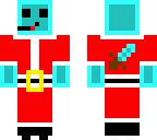 blue slime santa