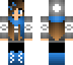 blue winter girl