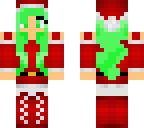 green haired christmas