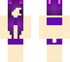 kawaii purple girl and bonnie with cat ers 