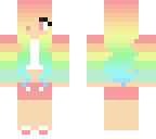 pale rainbow girl