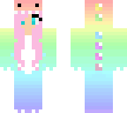 pink hair dino
