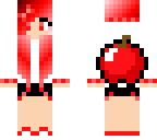 red apple girl