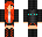 red emo girl