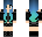 blue-haired girl