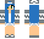 blue haired tomboy