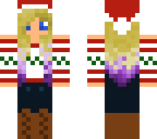 christmas girl purple hair