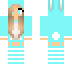 cute aqua bunny