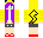 pikagirl with purple hair