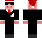 santa pig in suit