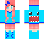 blauwe girl