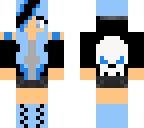 blue skull girl