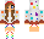 cute rainbow cake girl