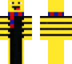 fire bee with blue scarf