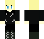 goth girl with short blonde hair