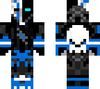 half ghost half ninja blue