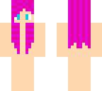 pink hair skin base girl