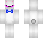 polar bear with a pink mustache