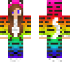 rainbow tiger girl