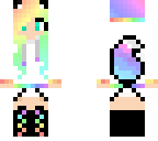 rainbow wolf girl