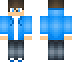 blue hoodie boy