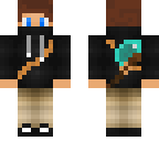 brown hair-chilled boy with axe