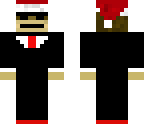 monkey in tux with a santa hat