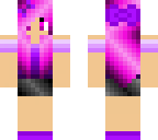 pink hair purple outfit