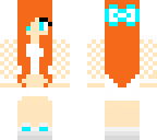 red hair girl skin