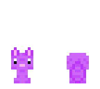 small purple kitty