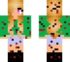 bloody yandere girl with pink eyes