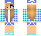 blue cap girl