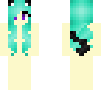 blue hair girl skin base