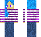 blue haired girl