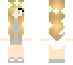 cute blonde girl with flower crown